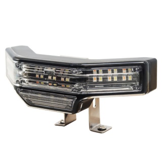 0-441-62 12V-24V R65 9 Amber LED Warning Lamp with White Scenelight